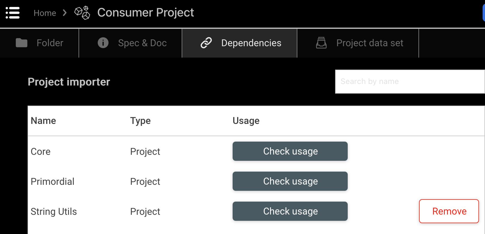 drawProjectDependency